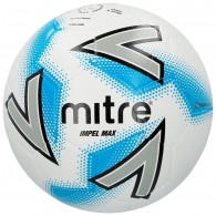 Мяч футбольный №5 MITRE IMPEL MAX HYPERSEAM тренировочный (термопластичн.PU) BB1120WIB Бело-серо-синий